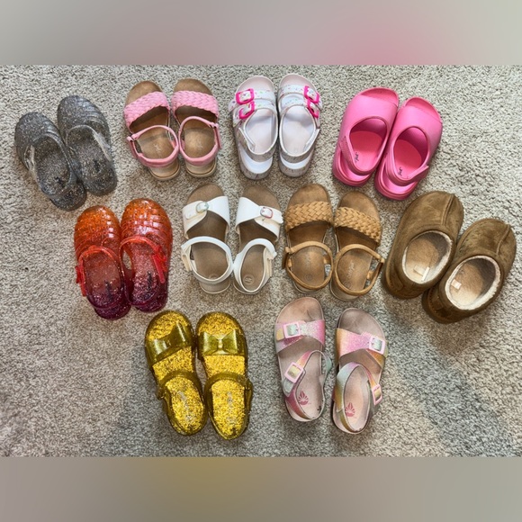 Toddler Girl Size 10 Sandals Shoe Lot - Picture 7 of 14